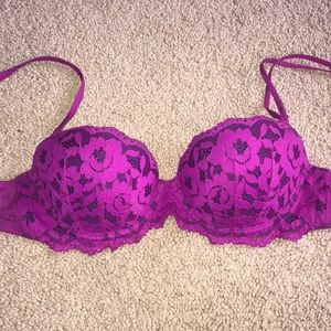PINK push up lace bra